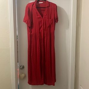 SOLD - LaCausa | collared summer maxi dress